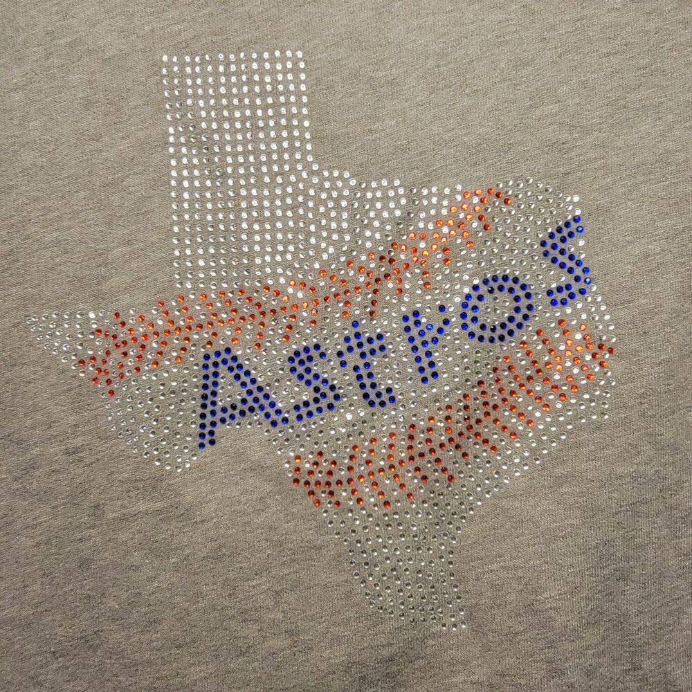 Polo Ralph Lauren Hoodie Jacket Houston Astros Bling OOAK - Size Medium,